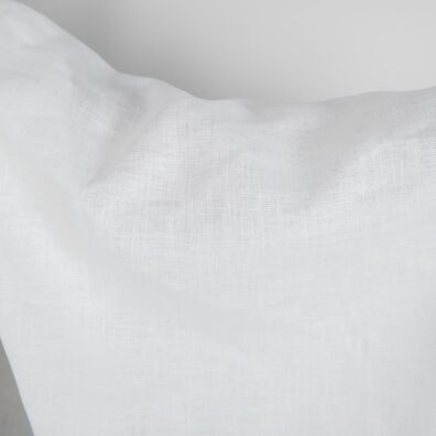 Hustá biela (mliečna farba) ľanová látka