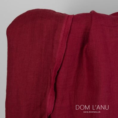 100% ľan červené pranie.