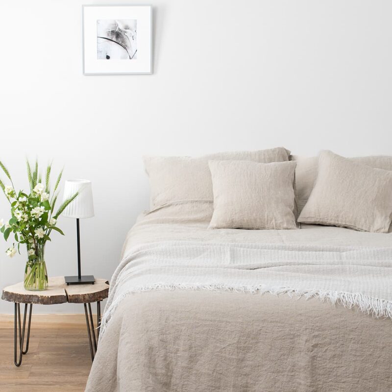 LISA ľanov&aacute; posteľn&aacute; bielizeň siv&aacute;