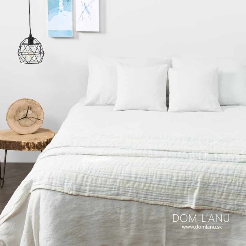 Poloľanov&aacute; posteľn&aacute; bielizeň bielo-modr&aacute; ALEGRO