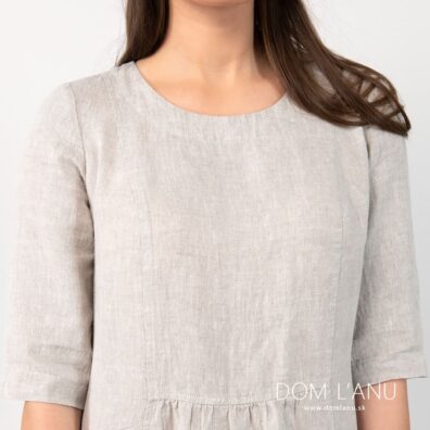 Model: rovná silueta; okrúhly krk; 3/4 rukávy;