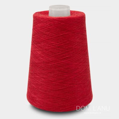 Ľanové priadze v červenej farbe 10(4)
