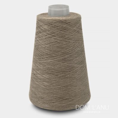 Ľanové priadze v tmavobéžovej farbe 7(14)