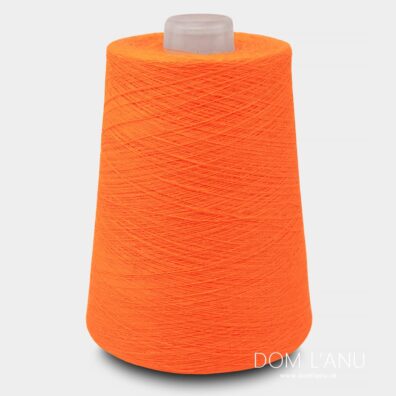 Ľanové priadze v žiarivej oranžovej farbe 8